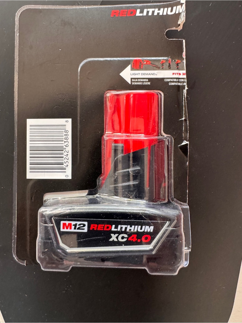 NEW Milwaukee M12 XC4.0 4.0Ah REDLITHIUM Battery 48-11-2440
